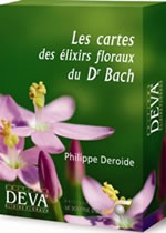 DEROIDE Philippe Cartes des élixirs floraux du Docteur Bach (Les) - Jeu de 39 cartes couleur (nouvelle édition) Librairie Eklectic