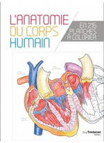 Collectif L´anatomie du corps humain, en 215 planches à colorier Librairie Eklectic