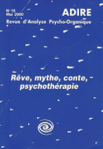 Collectif Rêve, mythe, conte, psychothérapie - Revue ADIRE n°16 Librairie Eklectic