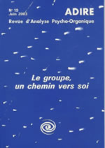 Collectif Groupe, un chemin vers soi (Le) - Revue ADIRE n°19 Librairie Eklectic
