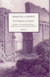 MARIE DE LA TRINITE De l´angoisse à la paix. Relation écrite pour Jacques Lacan Librairie Eklectic