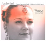 ASHVINI Prema, universal love - Chants sacrés de l´Inde vol.2 (avec Abhisek Lahiri)  Librairie Eklectic