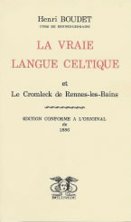 BOUDET Abbé Vraie langue celtique (La) et le Cromleck de Rennes-les-Bains (1886) Librairie Eklectic