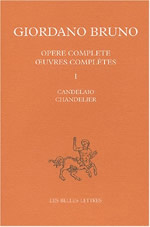 BRUNO Giordano Chandelier - Oeuvres italiennes, Tome I Librairie Eklectic