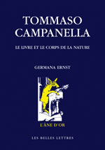 ERNST Germana Tommaso Campanella. Le livre et le corps de la nature Librairie Eklectic