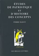 HADOT Pierre Études de patristique et d´histoire des concepts Librairie Eklectic