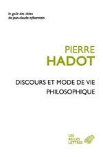 HADOT Pierre Discours et modes de vie philosophique  Librairie Eklectic