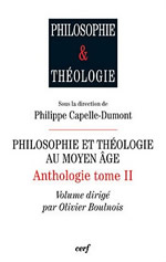 BOULNOIS Olivier (dir.) Philosophie et théologie au Moyen Age - Anthologie, Tome 2 Librairie Eklectic