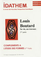 RAVATIN Jacques IDATHEM. Compléments à l´étude des formes Vol 6 : Louis Boutard, 2ème partie Librairie Eklectic