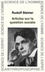 STEINER Rudolf Articles sur la question sociale (GA 24) Librairie Eklectic