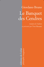 BRUNO Giordano Le Banquet des cendres Librairie Eklectic