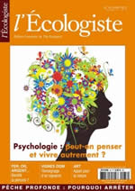Collectif LÂ´Ecologiste - Revue nÂ°33 : Psychologie, peut-on penser et vivre autrement ? Librairie Eklectic
