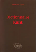 VAYSSE J.-M. Dictionnaire Kant Librairie Eklectic
