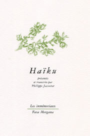 JACCOTTET Philippe & Anne-Marie Haïku Librairie Eklectic