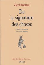 BOEHME Jacob De la signature des choses (traduit de l´allemand par Pierre Deghaye) Librairie Eklectic