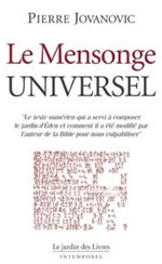 JOVANOVIC Pierre Mensonge Universel (Le). Le livre de la Genèse et son origine sumérienne Librairie Eklectic