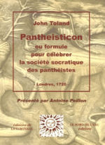 TOLAND John Pantheisticon ou formule pour célébrer la société socratique des panthéistes. Librairie Eklectic