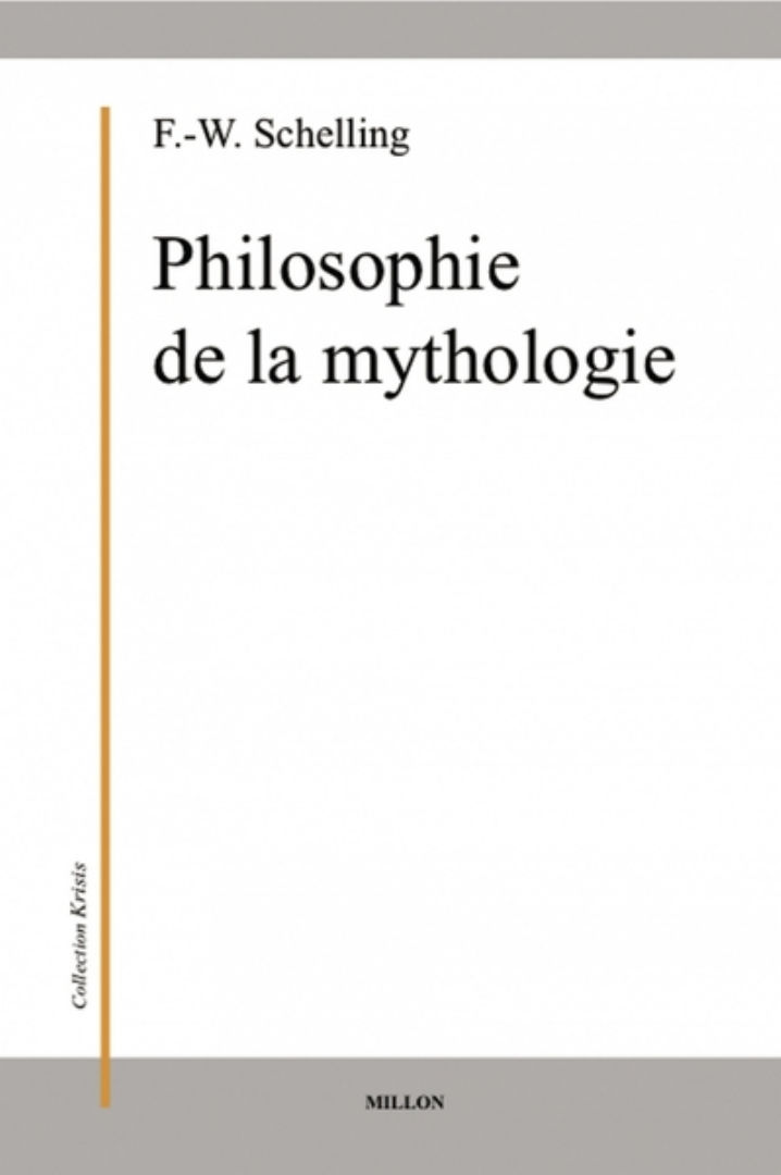 SCHELLING F.W.J. Philosophie de la mythologie Librairie Eklectic