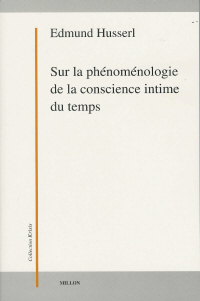 HUSSERL Edmund Sur la phénoménologie de la conscience intime du temps Librairie Eklectic