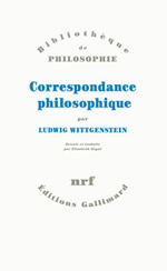 WITTGENSTEIN Ludwig Correspondance philosophique Librairie Eklectic