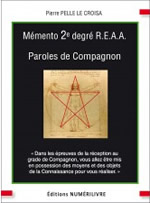 PELLE Le CROISA Pierre Mémento 2e degré R.E.A.A - Paroles de Compagnon  Librairie Eklectic