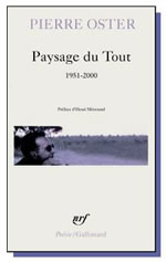 OSTER Pierre Paysage du Tout (1951-2000) Librairie Eklectic