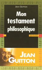 GUITTON Jean Mon testament philosophique Librairie Eklectic