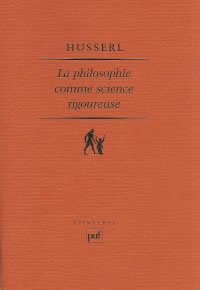HUSSERL Edmund Philosophie comme science rigoureuse Librairie Eklectic