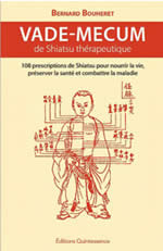 BOUHERET Bernard Vade-mecum de Shiatsu thérapeutique Librairie Eklectic