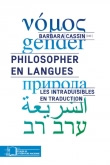 CASSIN Barbara (dir.) Philosopher en langues - Les intraduisibles en traduction  Librairie Eklectic