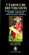 ATANASSOV A.A. Tarot Visconti Scarabeo (jeu). Tarots des Visconti-Sforza restaurés, impression en or à chaud Librairie Eklectic