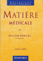 BOERICKE William Matière médicale (9ème édition) Librairie Eklectic