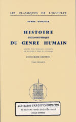 FABRE d´OLIVET Antoine Histoire Philosophique du Genre Humain (deux tomes) Librairie Eklectic