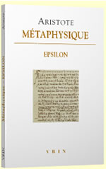 ARISTOTE Métaphysique - Epsilon Librairie Eklectic