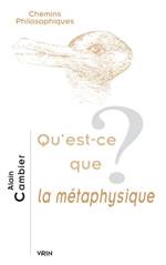 CANBIER Alain Qu’est-ce que la métaphysique ? Librairie Eklectic